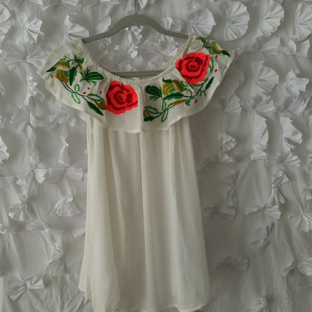 Off the Shoulder Peasant Top /Tunic